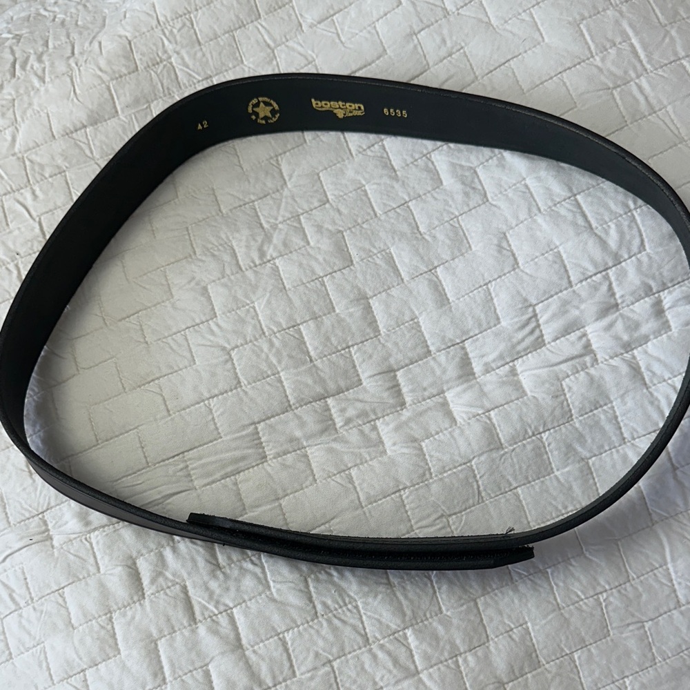 Boston leather Black Leather Belt